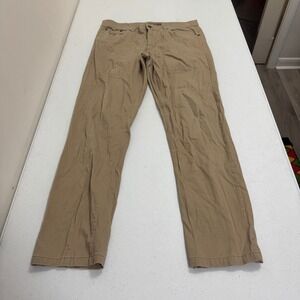 Southern Marsh Mens Khaki Tan Straight Leg Chino Pants 32x32 Solid Casual